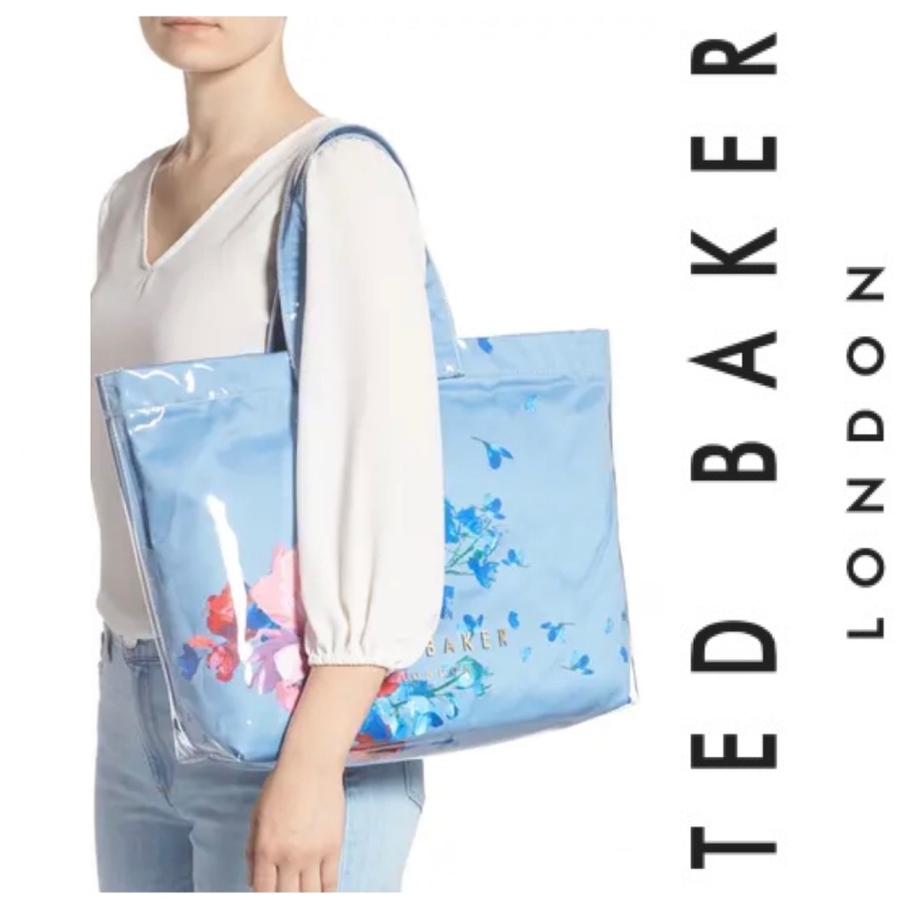 NWT TED BAKER RASPBERRY RIPPLE SHOPPER TOTE BAG